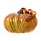 Glitzhome® Large Glass Pumpkin, Multicolor Stripes
